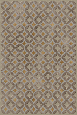 Anna-Veda 11691-carrelage - handgefertigter Teppich,  getuftet (Indien), 24x24 5ply Qualität